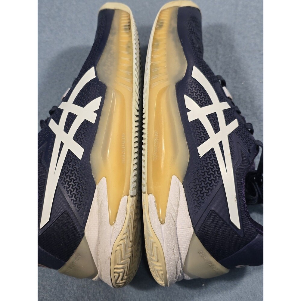 ASICS Women's Sz 7.5 GEL-Resolution 8 Tennis/Pickleball Shoes in Peacoat/White - Picture 10 of 16